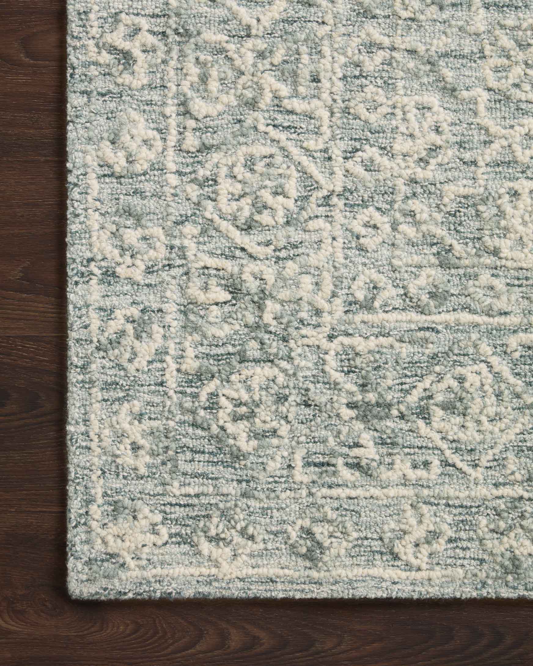 Loloi Cecelia Ocean / Ivory Rug White Cliff Studio Area Rugs