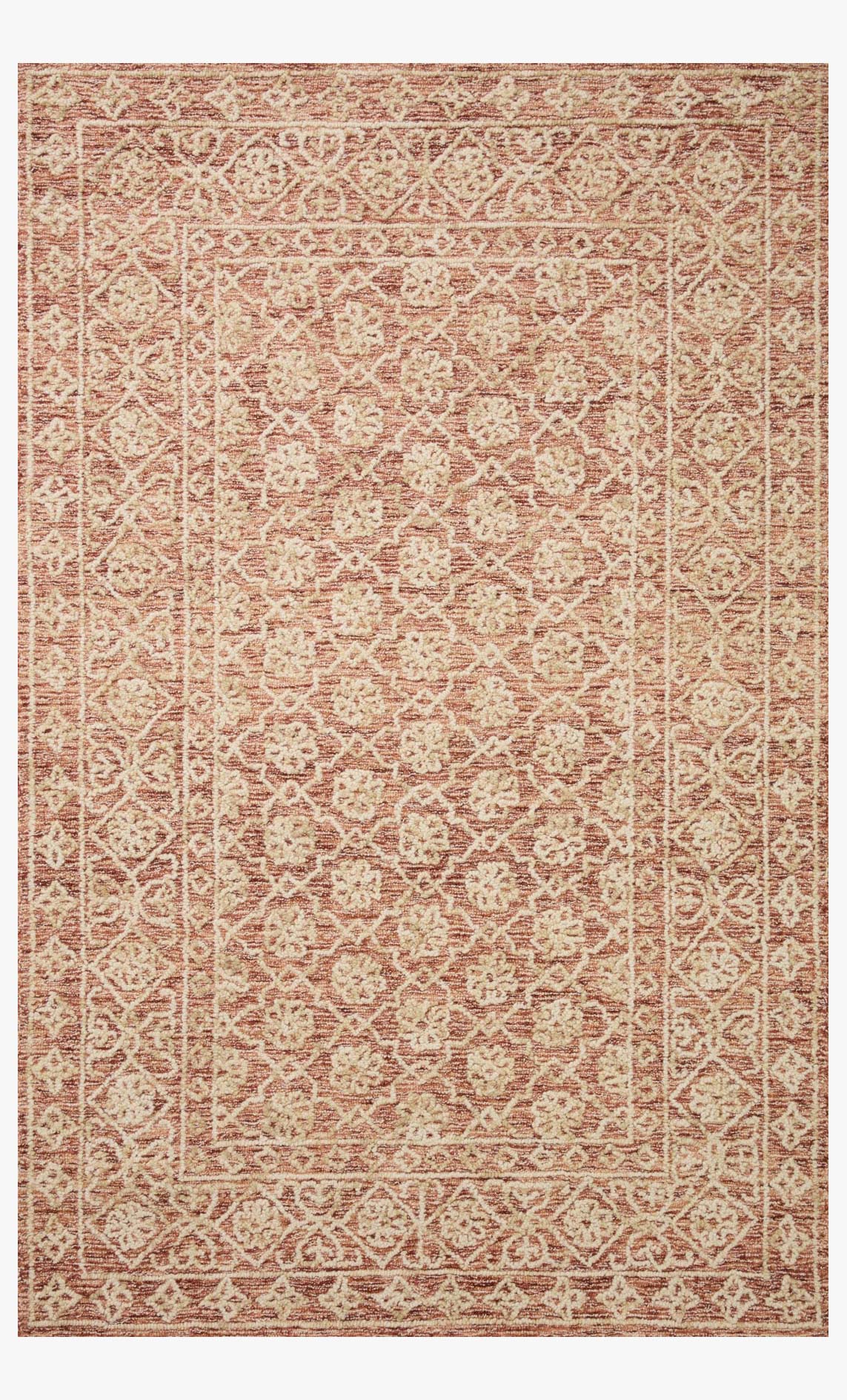 Loloi Cecelia Rust / Natural Rug White Cliff Studio Area Rugs
