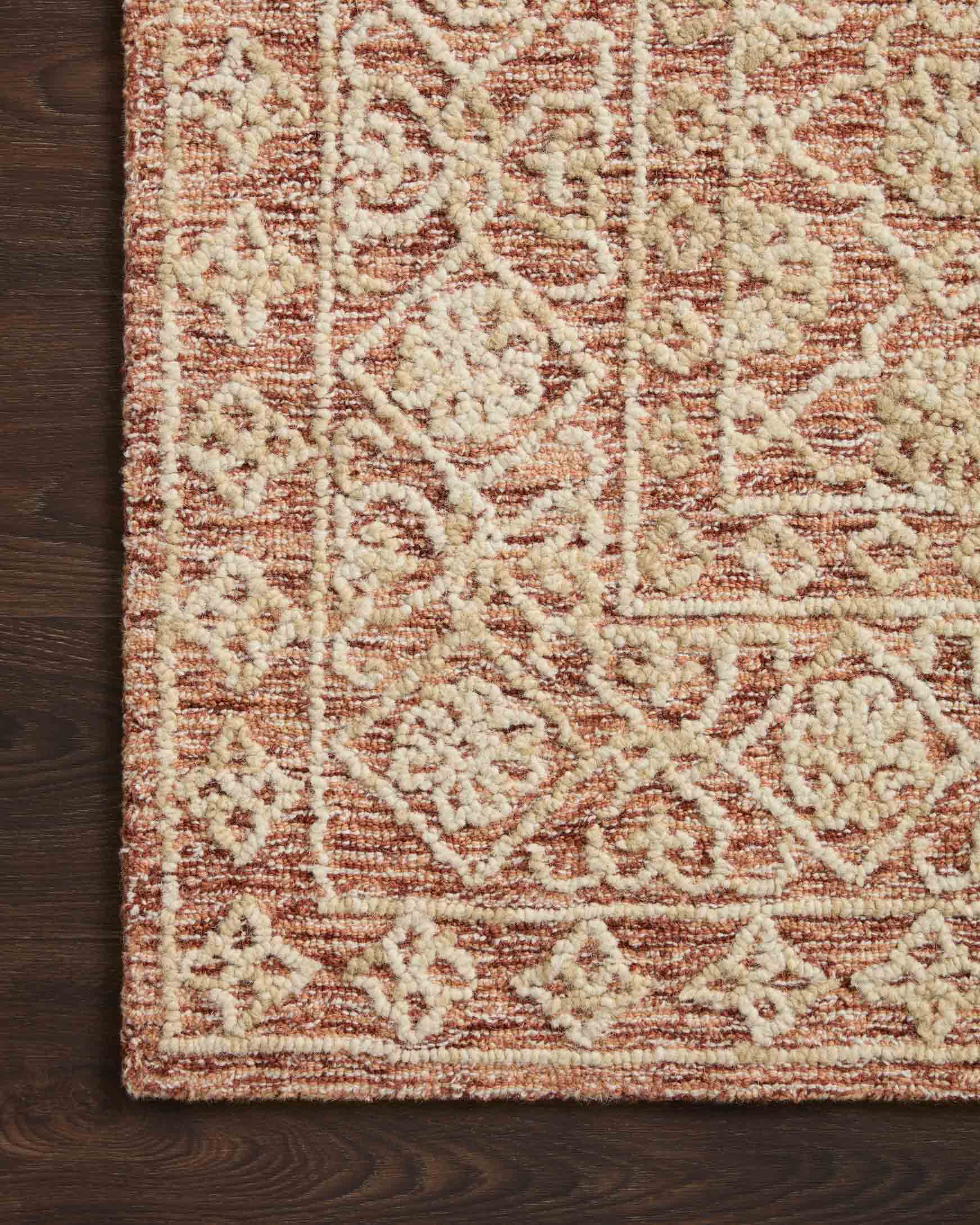 Loloi Cecelia Rust / Natural Rug White Cliff Studio Area Rugs
