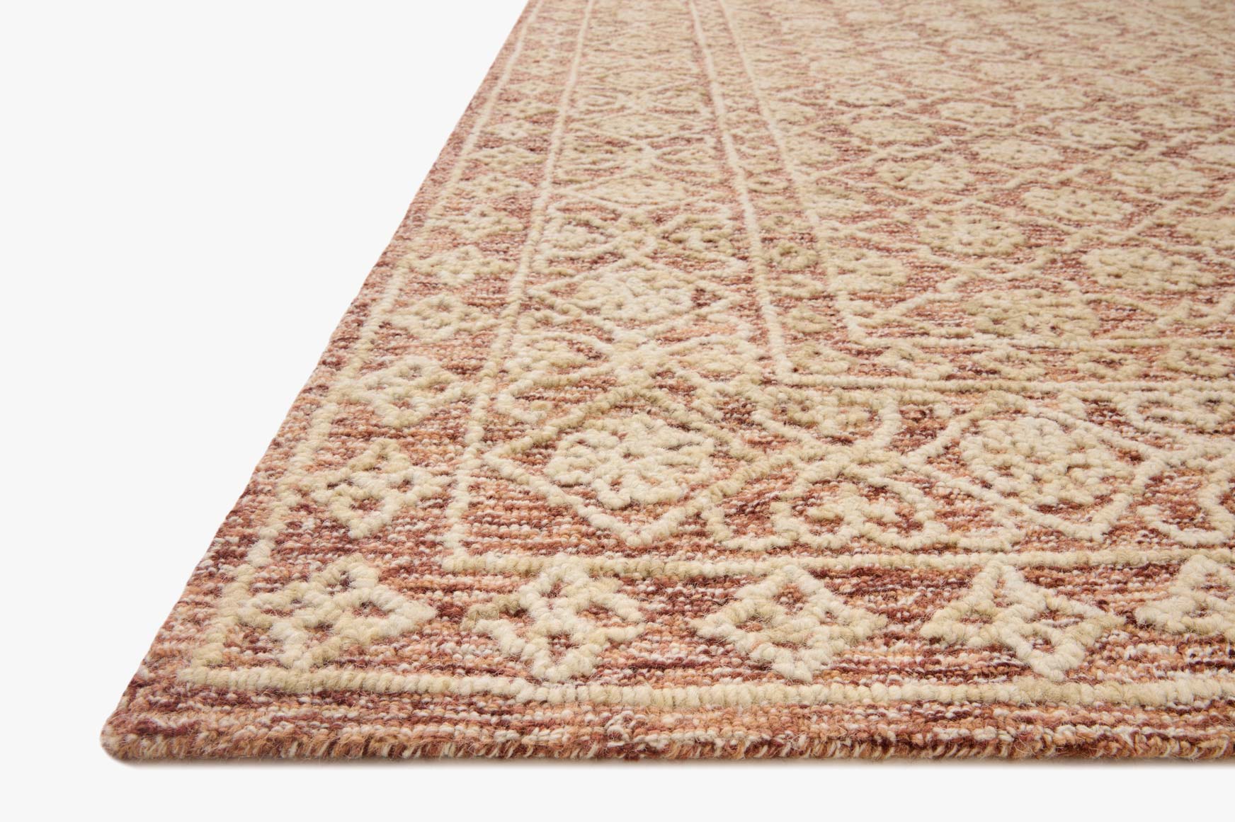 Loloi Cecelia Rust / Natural Rug White Cliff Studio Area Rugs