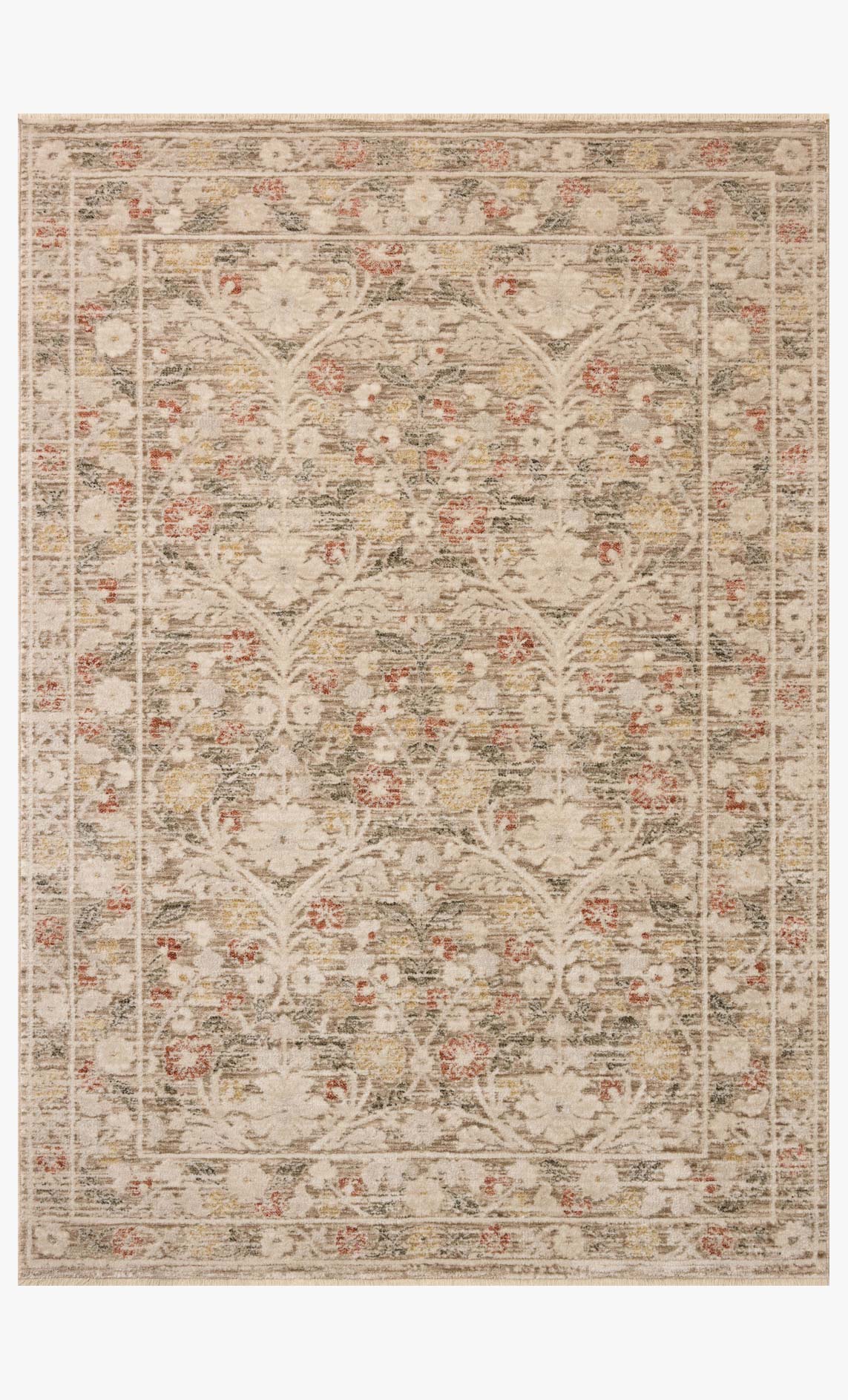 Loloi II Clarisse Grey / Multi Rug White Cliff Studio Area Rugs