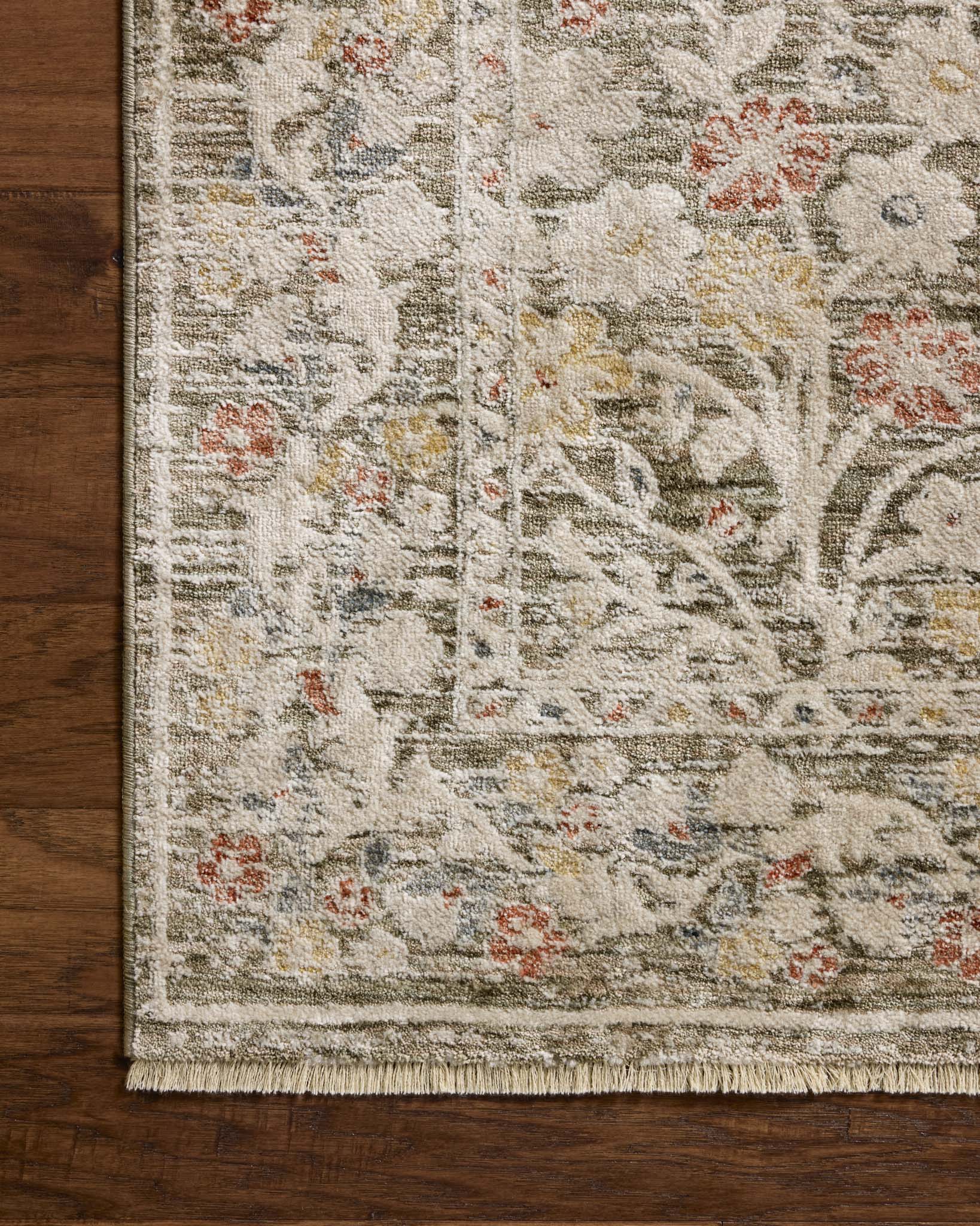Loloi II Clarisse Olive / Multi Rug White Cliff Studio Area Rugs