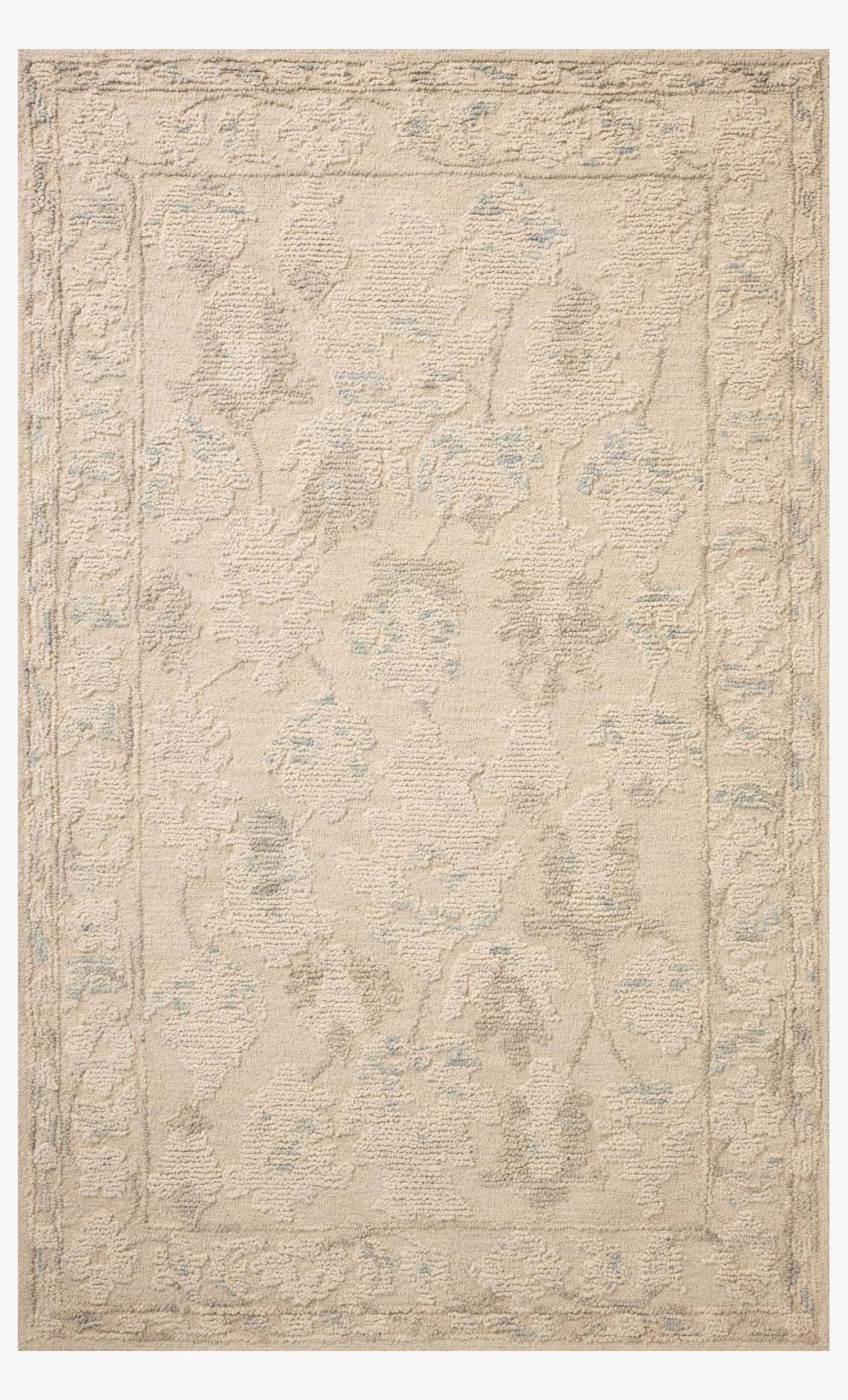 Loloi Cynthia Ivory / Sky Rug White Cliff Studio Area Rugs