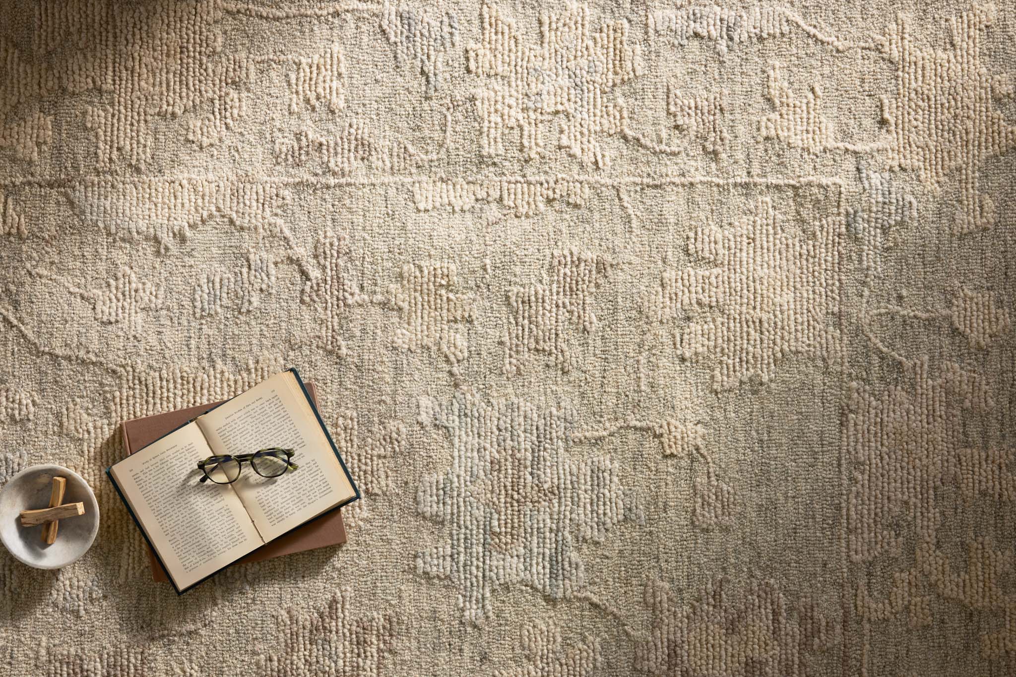 Loloi Cynthia Sky / Natural Rug White Cliff Studio Area Rugs