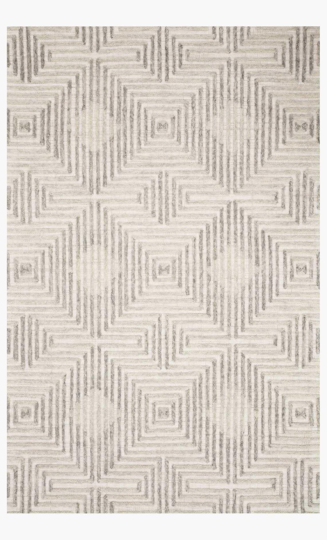 Loloi Ehren Grey / Silver Rug White Cliff Studio Area Rugs
