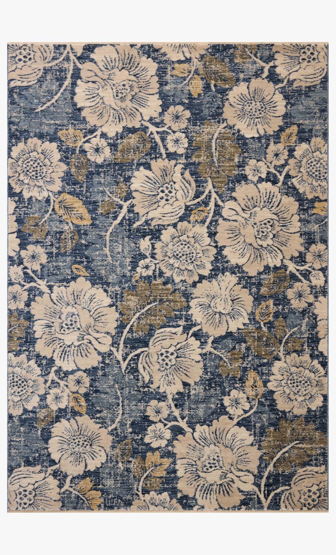 Loloi II Eileen Denim / Natural Rug White Cliff Studio Area Rugs