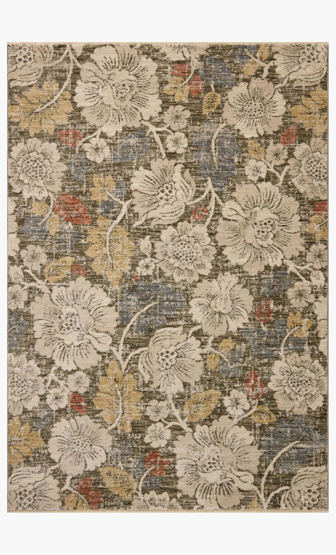 Loloi II Eileen Olive / Multi Rug White Cliff Studio Area Rugs