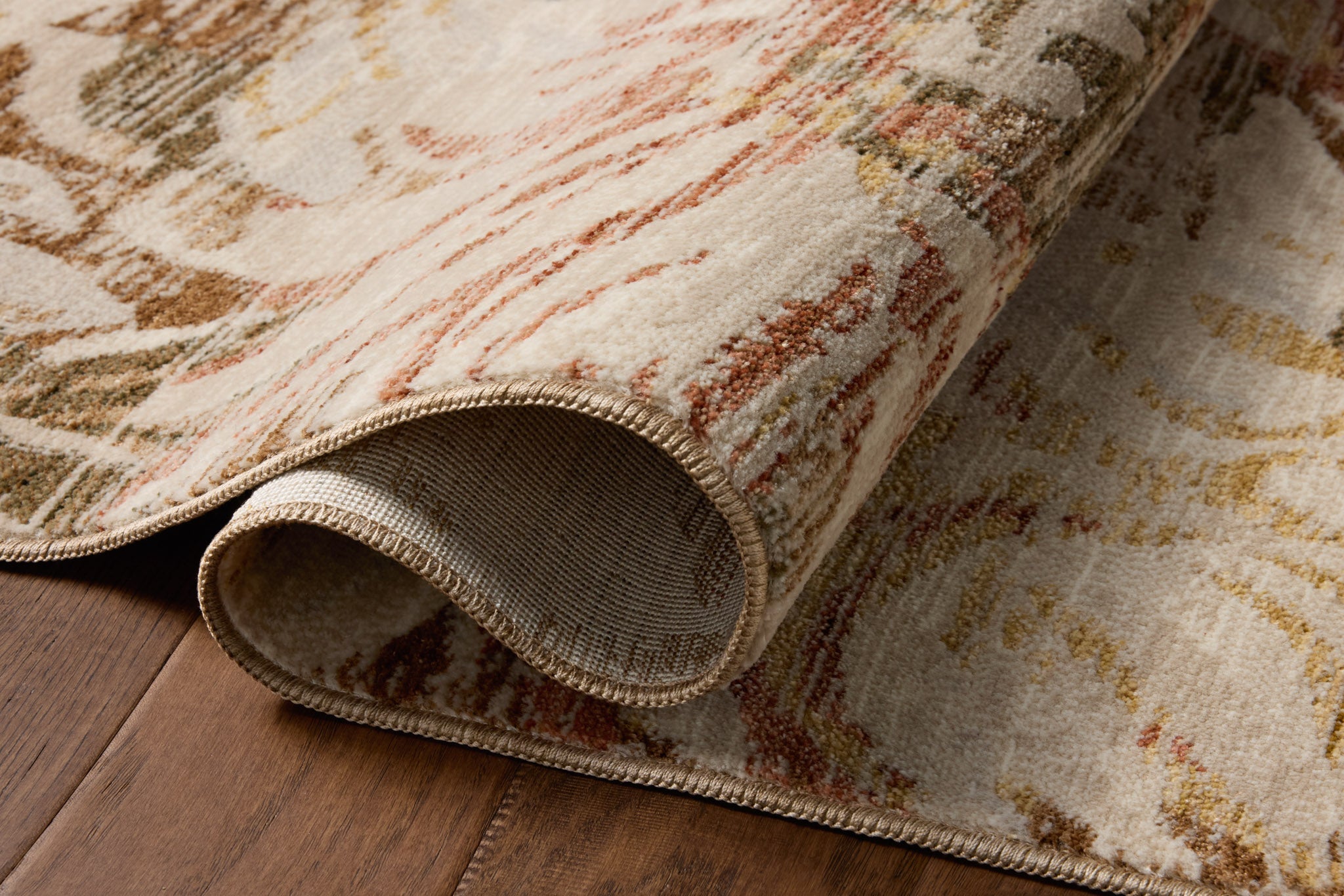 Loloi II Eileen Natural / Spice Rug White Cliff Studio Area Rugs