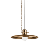Louis Pendant Light in Patina Brass, Small