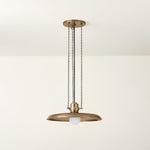 Louis Pendant Light in Patina Brass, Small