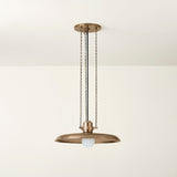 Louis Pendant Light in Patina Brass, Small