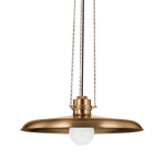 Louis Pendant Light in Patina Brass, Large