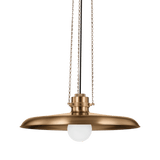 Louis Pendant Light in Patina Brass, Large