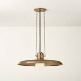 Louis Pendant Light in Patina Brass, Large