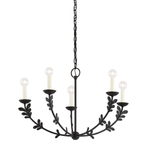 Troy Lighting Florian Chandelier in Black Iron - Additional View