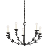 Troy Lighting Florian Chandelier in Black Iron - Additional View