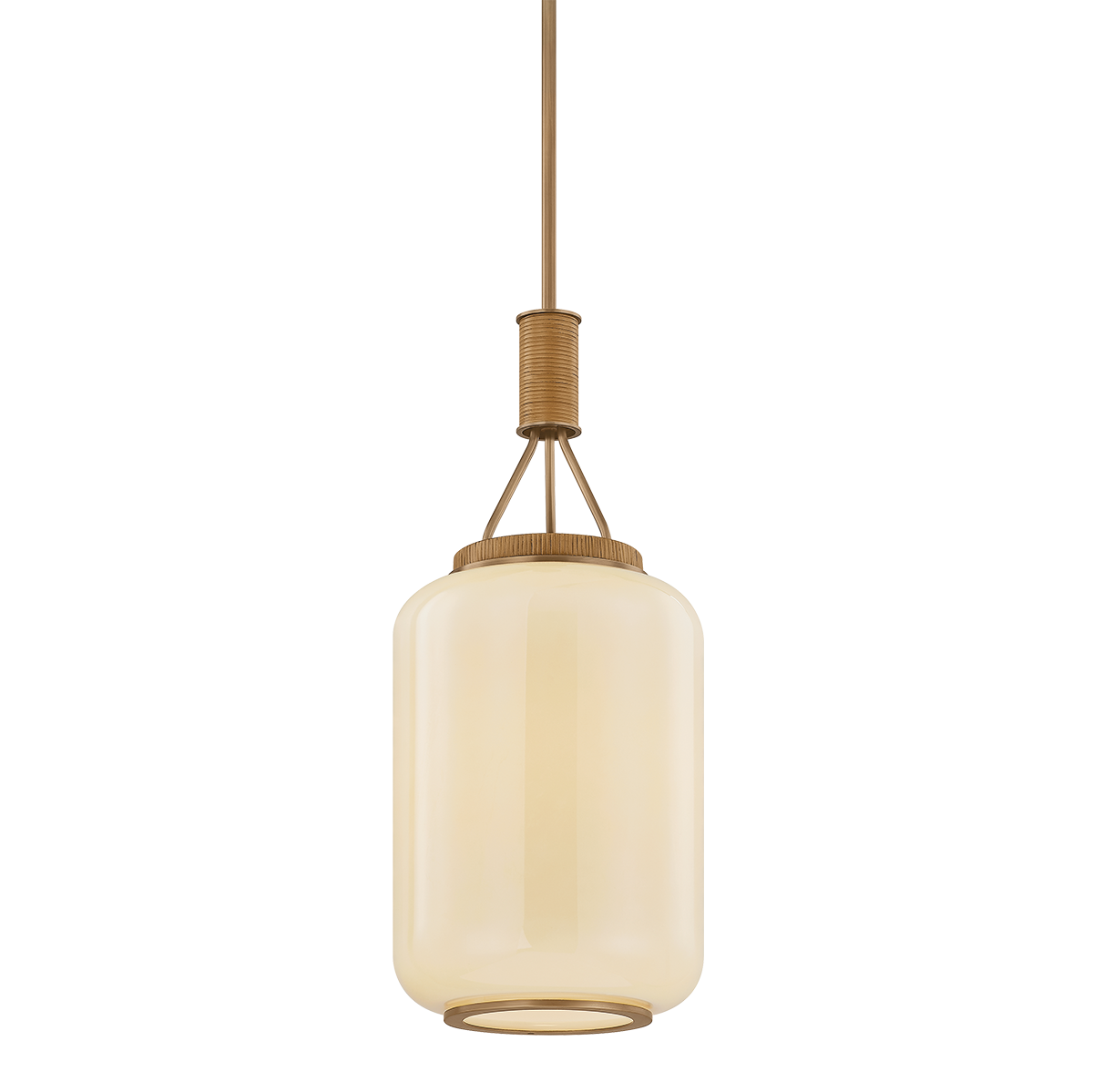 Troy Lighting Judson Lantern in Patina Brass - Detail Close-Up