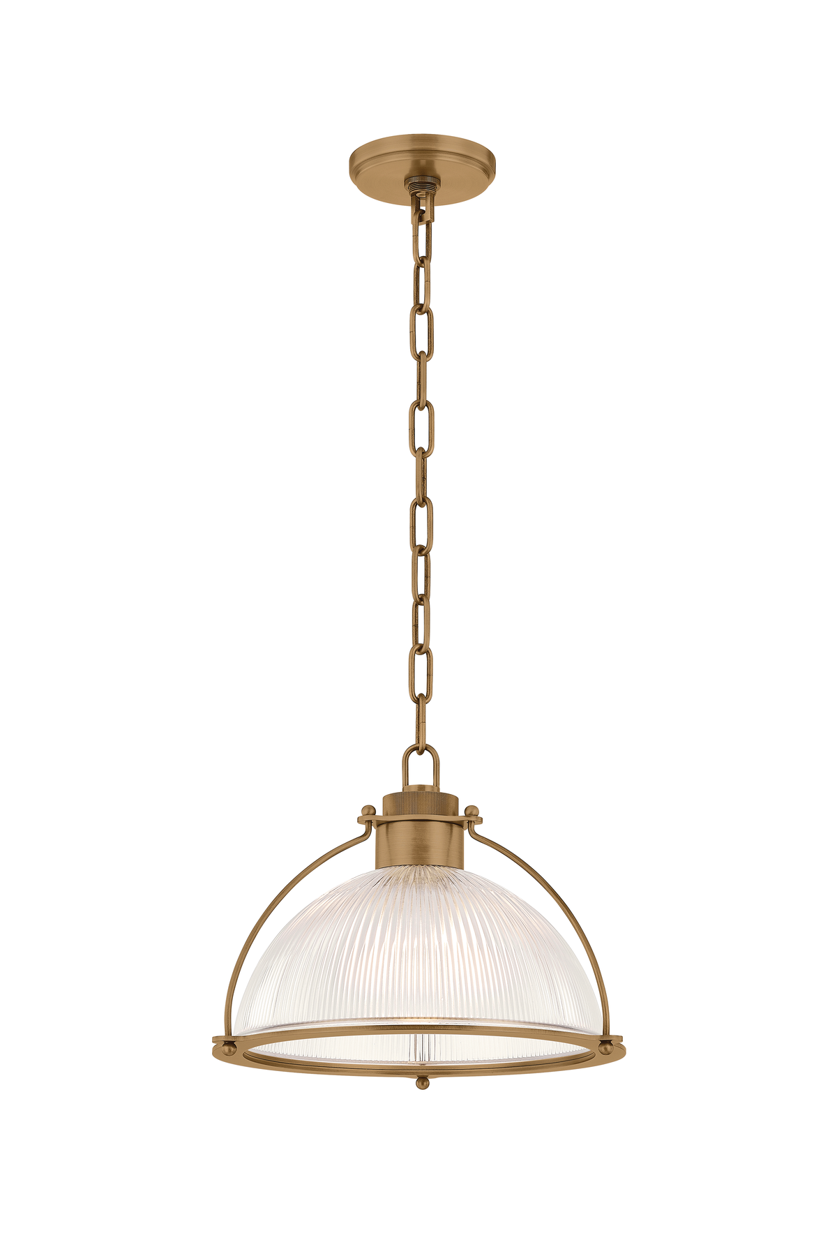 Troy Lighting Glint Pendant in Patina Brass - Finish Detail
