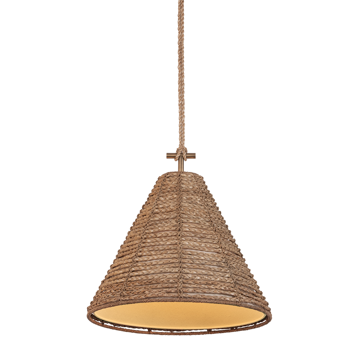 Troy Lighting Redwood Pendant in Patina Brass - Detail Close-Up