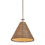 Troy Lighting Redwood Pendant in Patina Brass - Detail Close-Up