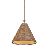 Troy Lighting Redwood Pendant in Patina Brass - Detail Close-Up