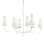 Marcus 8 - Light Chandelier in White