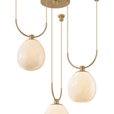 Troy Lighting Jove Chandelier in Patina Brass - Detail Close-Up