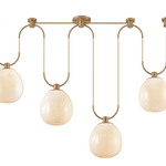 Troy Lighting Jove Linear in Patina Brass - Detail Close-Up