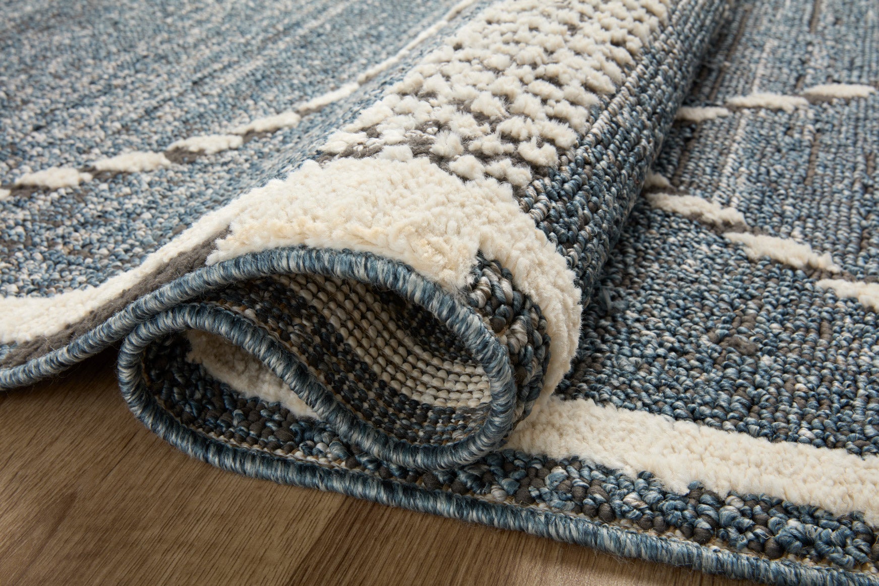 Loloi II Fabian Denim / Charcoal Rug White Cliff Studio Area Rugs