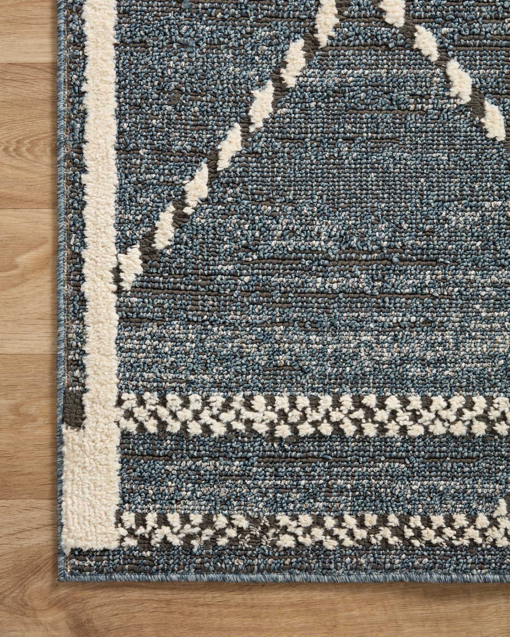 Loloi II Fabian Denim / Charcoal Rug White Cliff Studio Area Rugs