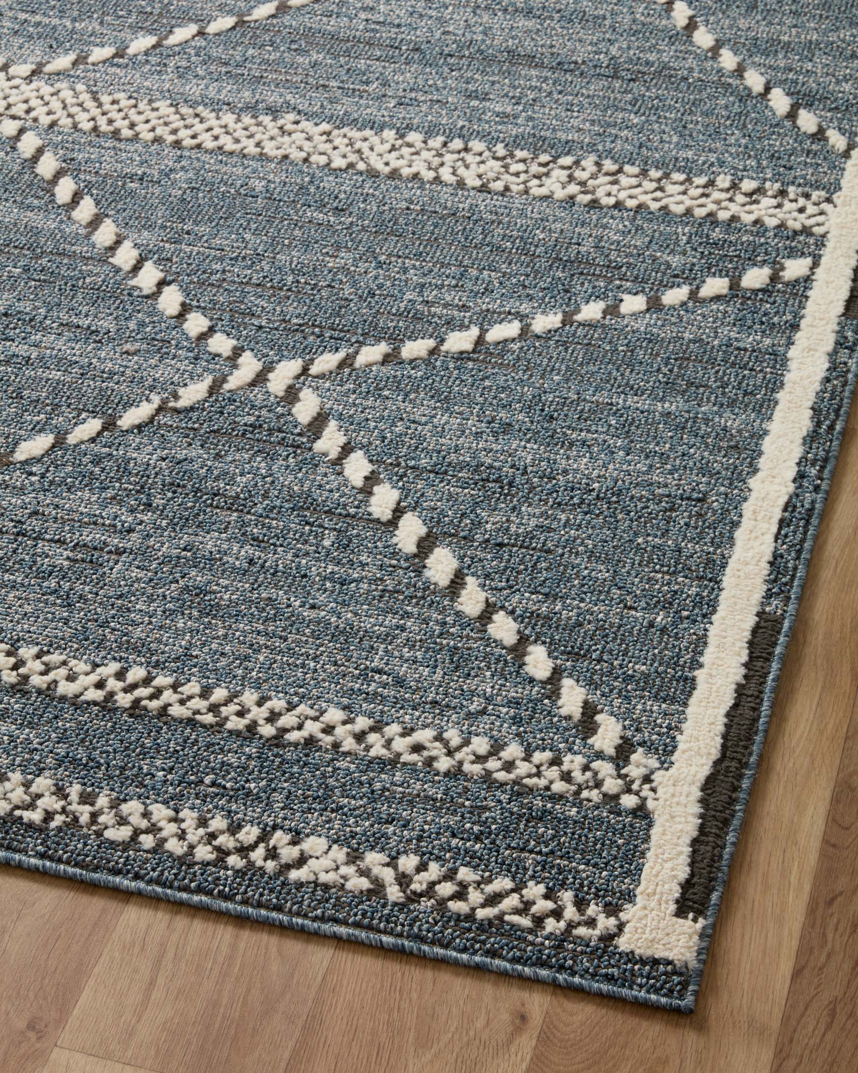 Loloi II Fabian Denim / Charcoal Rug White Cliff Studio Area Rugs