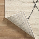 Loloi II Fabian Ivory / Charcoal Rug White Cliff Studio Area Rugs