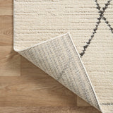 Loloi II Fabian Ivory / Charcoal Rug White Cliff Studio Area Rugs