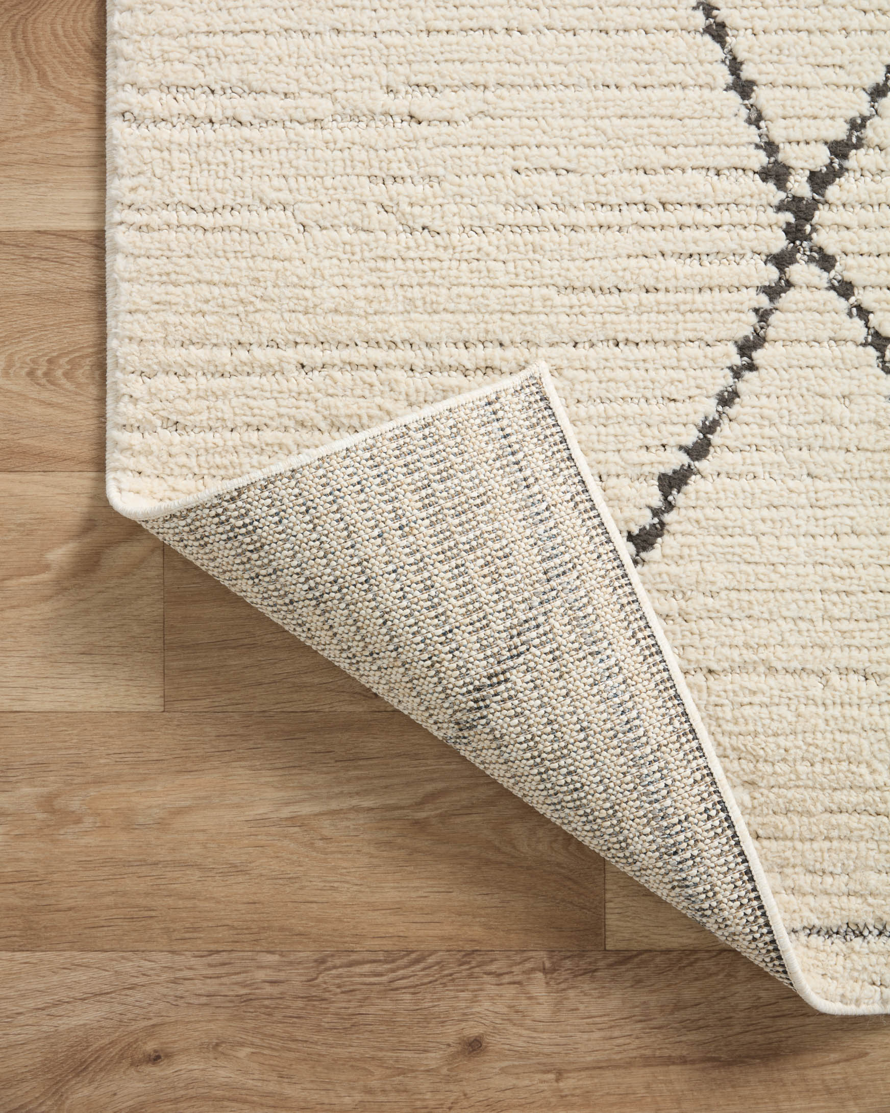 Loloi II Fabian Ivory / Charcoal Rug White Cliff Studio Area Rugs