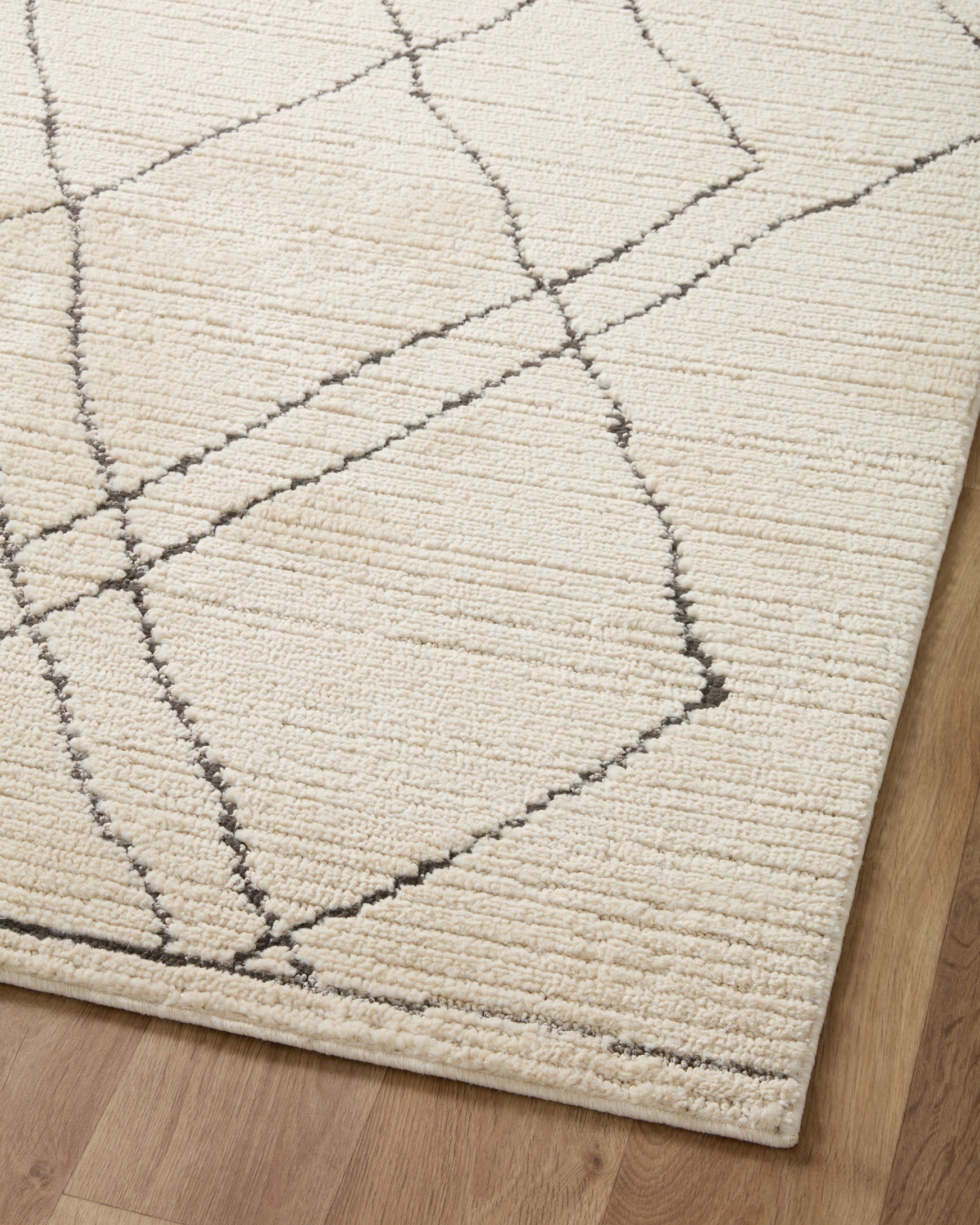 Loloi II Fabian Ivory / Charcoal Rug White Cliff Studio Area Rugs