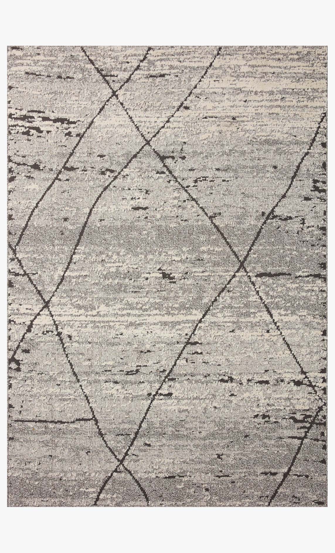 Loloi II Fabian Grey / Charcoal Rug White Cliff Studio Area Rugs