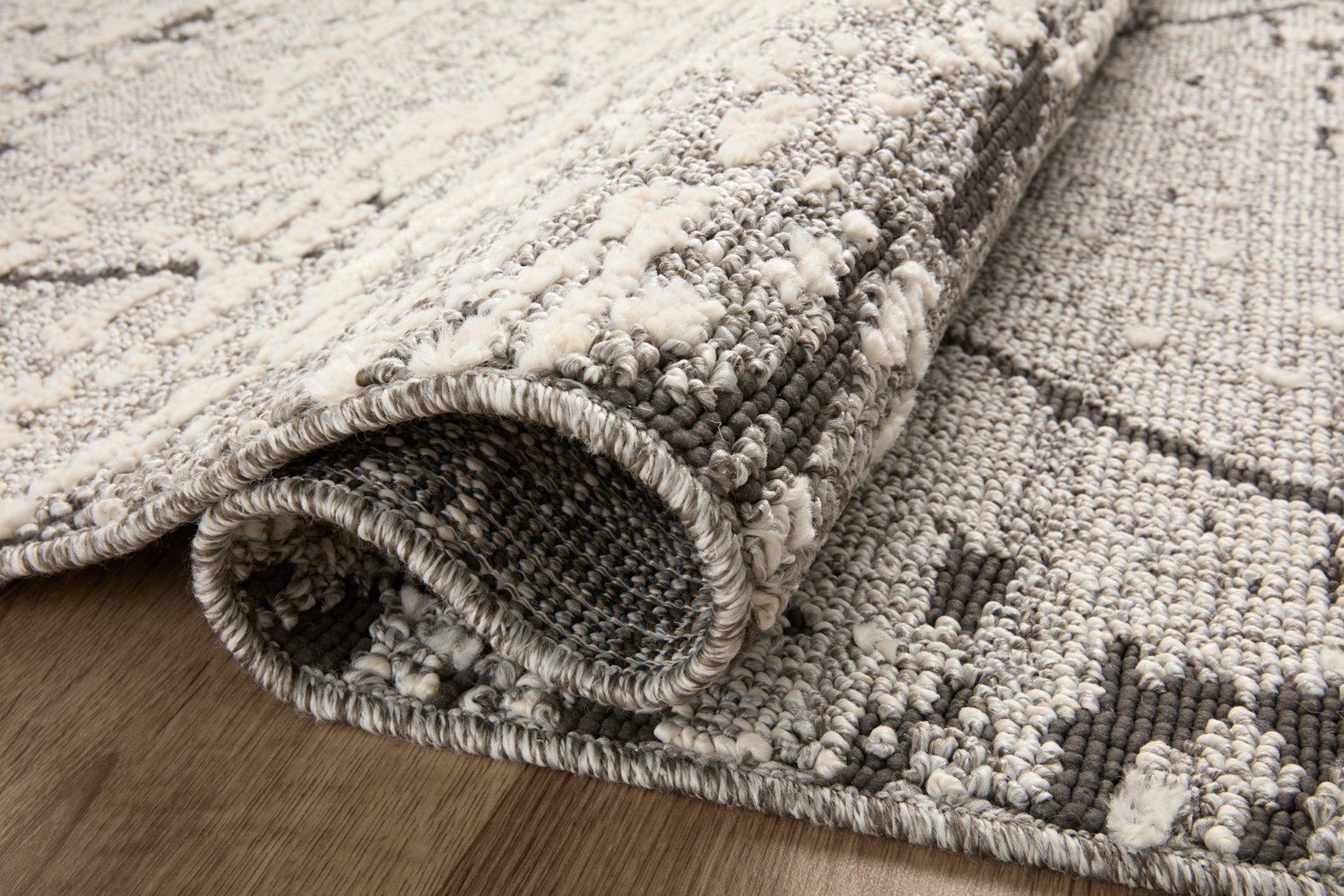 Loloi II Fabian Grey / Charcoal Rug White Cliff Studio Area Rugs
