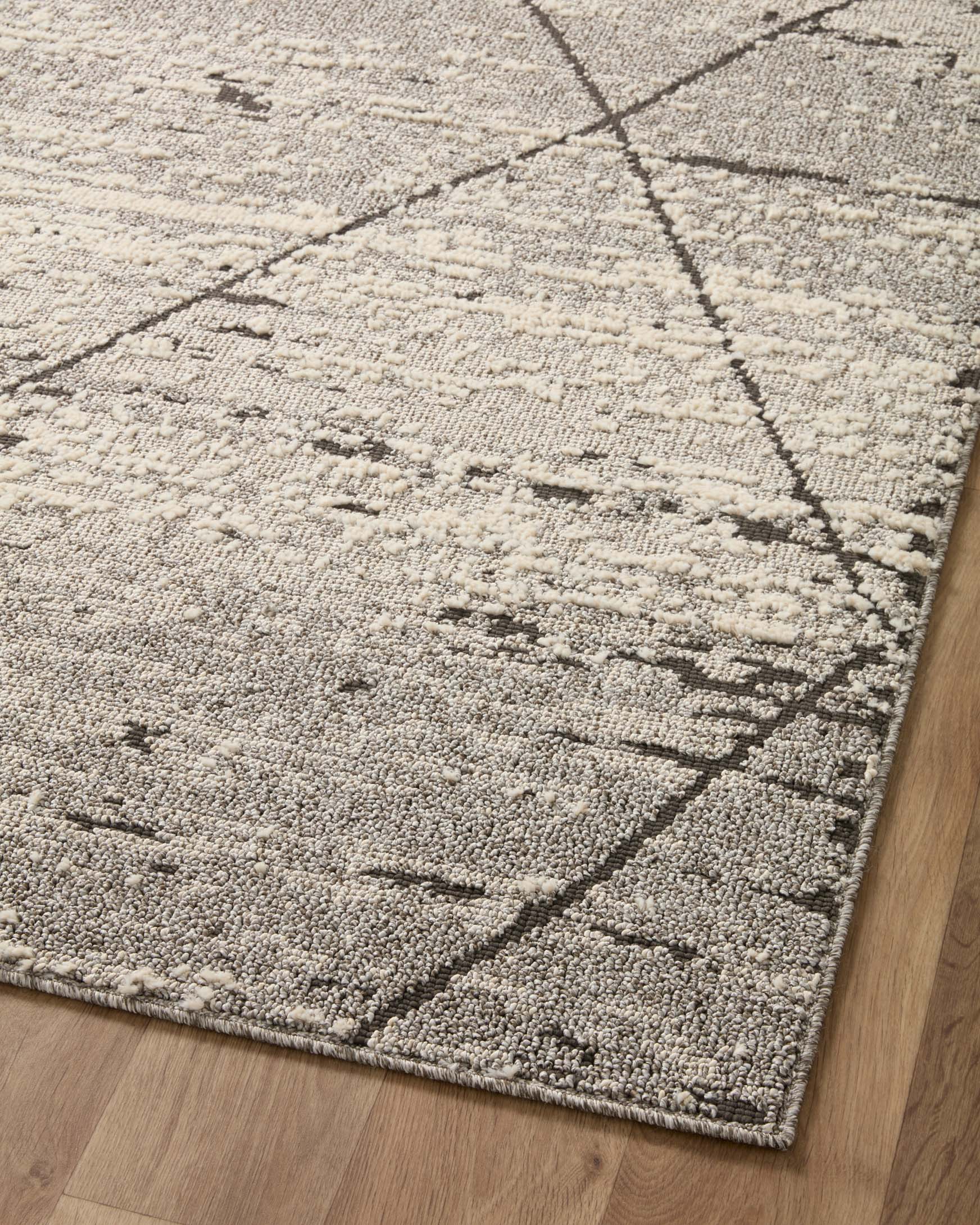 Loloi II Fabian Grey / Charcoal Rug White Cliff Studio Area Rugs