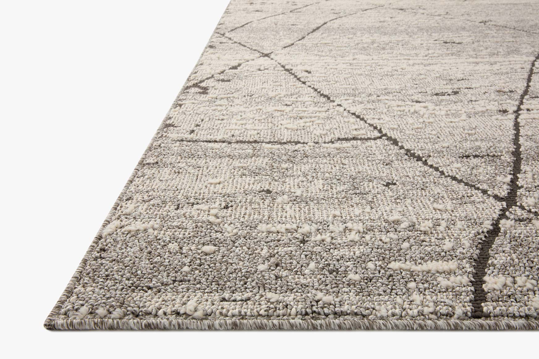Loloi II Fabian Grey / Charcoal Rug White Cliff Studio Area Rugs
