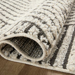 Loloi II Fabian Charcoal / Ivory Rug White Cliff Studio Area Rugs