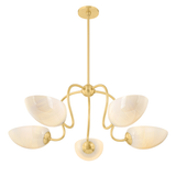 Mitzi Reva Chandelier in Aged Brass - Finish Detail