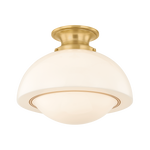 Mitzi Celine Semi Flush in Aged Brass - Detail Close-Up