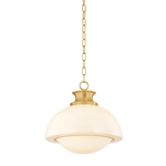 Mitzi Celine Pendant in Aged Brass - Detail Close-Up