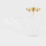 Jane Scalloped Semi Flush Light