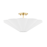 Jane Scalloped Semi Flush Light