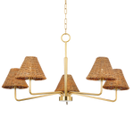 Mitzi Issa Chandelier in Aged Brass - Additional View