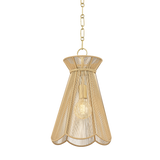 Mitzi Aaliyah Pendant in Aged Brass - Detail Close-Up