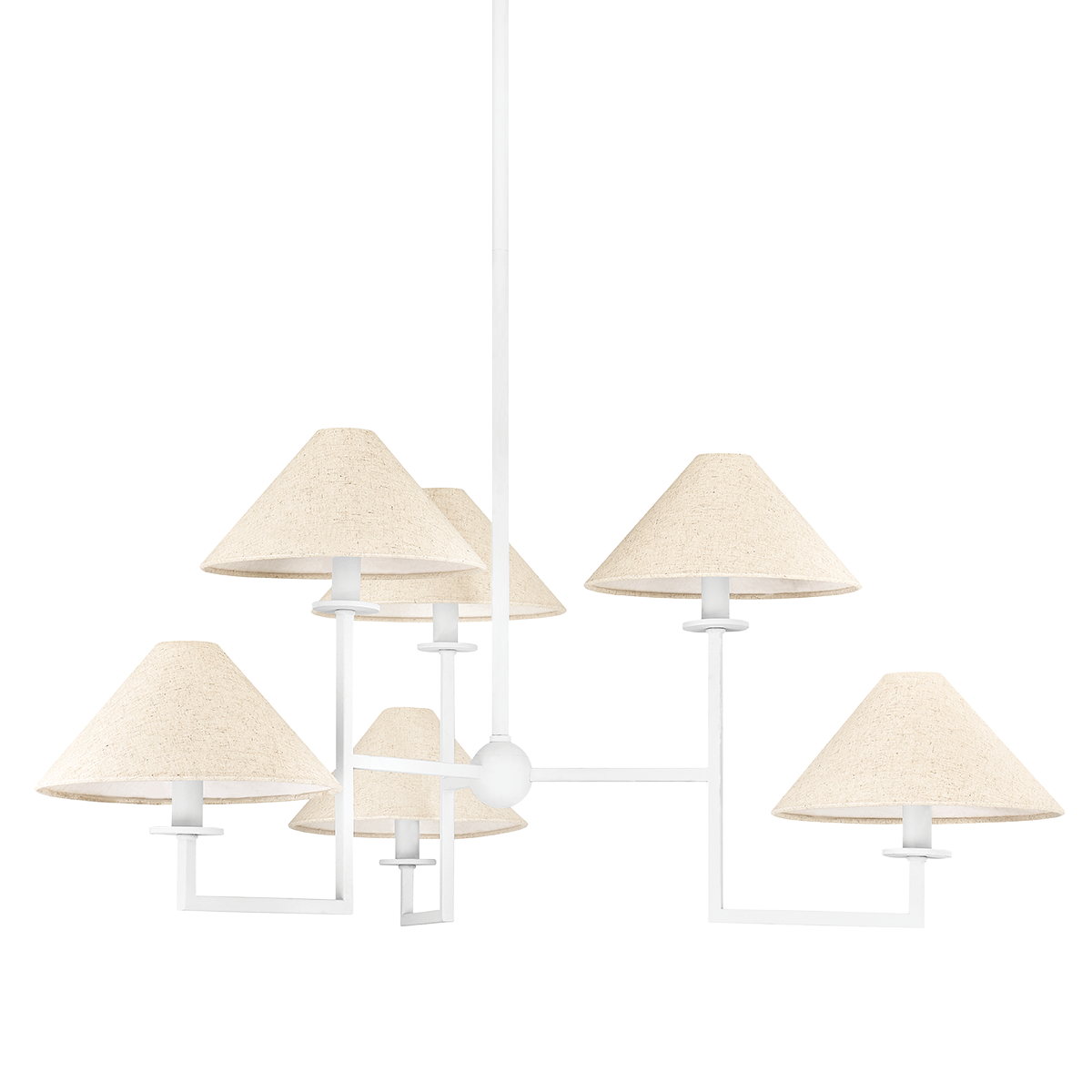 Maisie 6 - Light White Chandelier