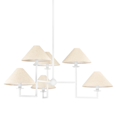 Maisie 6 - Light White Chandelier