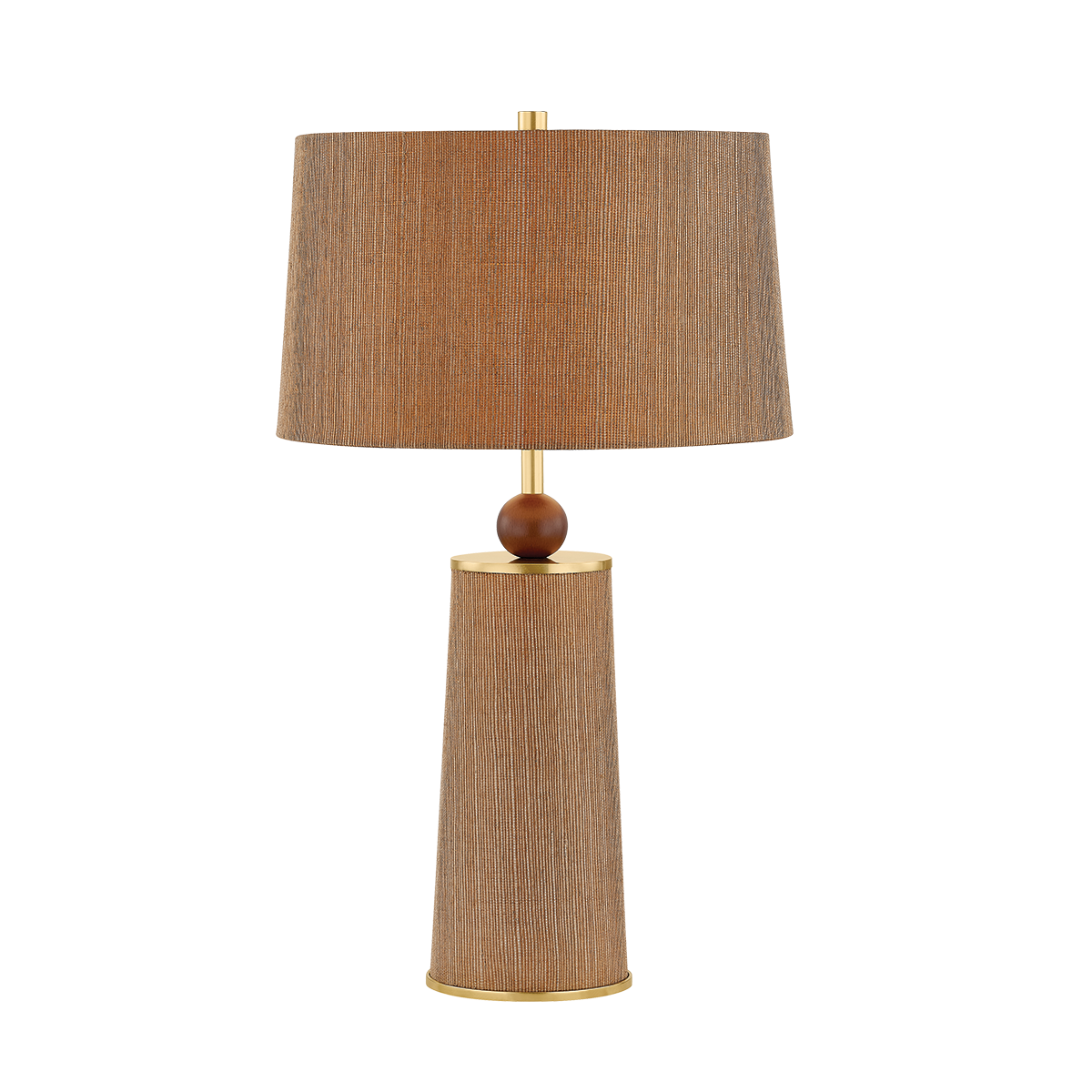 Mitzi January Table Lamp in Aged Brass - Detail Close-Up